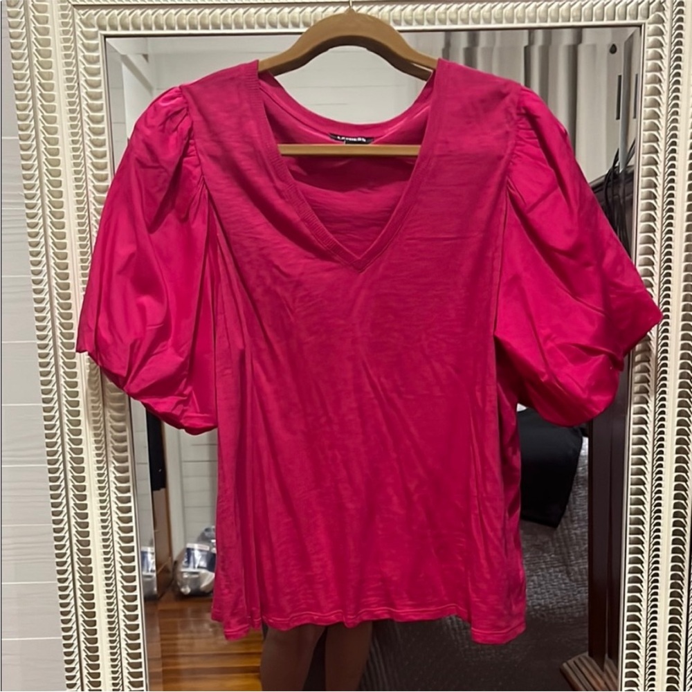 RESERVED FOR @paula128474
Express Black Short Sleeve V-Neck Top - Picture 2 of 2